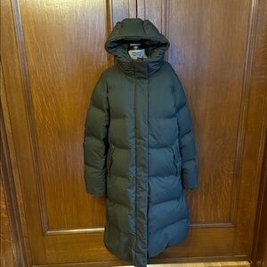 Uniqlo Seamless Down Long Coat Olive